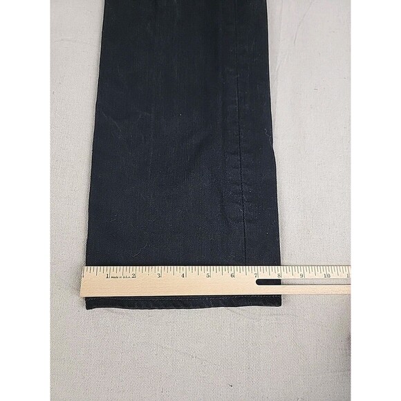 Levis 501 Jeans Mens 38x34 Straight Button Fly Black Cotton Mid Rise Distressed - Picture 4 of 16
